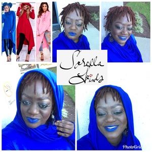 Blue Sweatshirt Dress